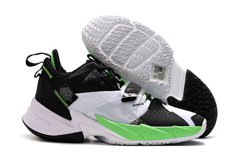 Jordan Why Not Zer0.3 White Black Green Shoes - Click Image to Close